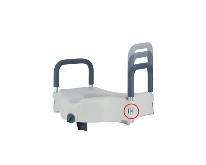 Raised Toilet Seat with Armrests Raised Toilet Seat with Armrests